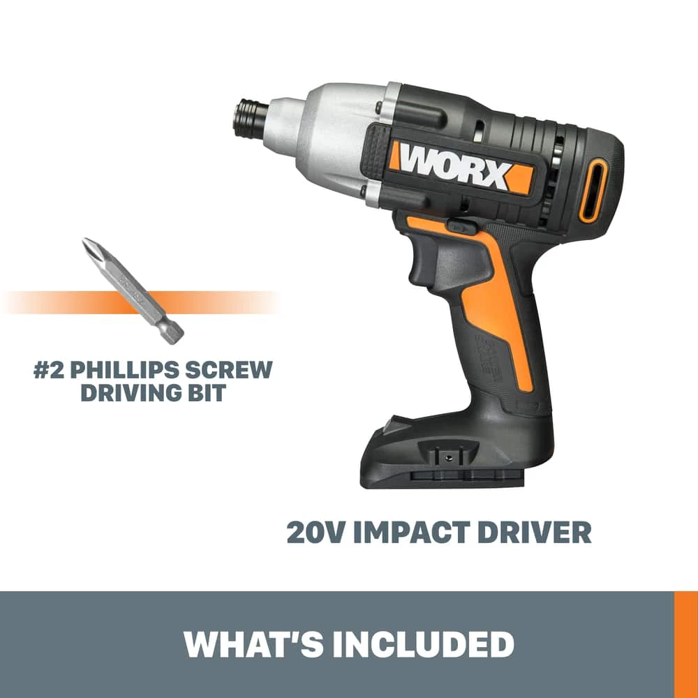 WORX 20V Li-Ion Impact Driver (Tool Only) 3 WORX 20V Li-Ion Impact Driver (Tool Only) - Image 3