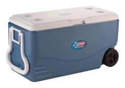 Coleman Wheeled Cooler, With Handle, 97-L, Blue