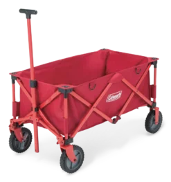 Coleman Outdoor Collapsible Folding Utility Wagon W/ Brake & Carry Bag, 100 Kg Capacity