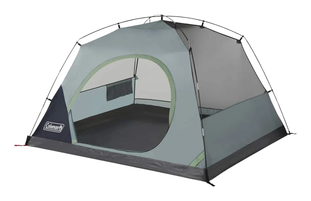 Coleman Skydome 3-Season, 4-Person Easy Set-Up Camping Dome Tent W/ Rain Fly, Vestibule, E-Port & Carry Bag 2 Coleman Skydome 3-Season, 4-Person Easy Set-Up Camping Dome Tent W/ Rain Fly, Vestibule, E-Port & Carry Bag - Image 2