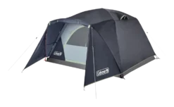 Coleman Skydome 3-Season, 4-Person Easy Set-Up Camping Dome Tent W/ Rain Fly, Vestibule, E-Port & Carry Bag