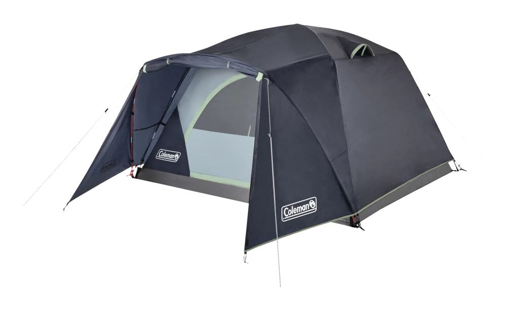 Coleman Skydome 3-Season, 4-Person Easy Set-Up Camping Dome Tent W/ Rain Fly, Vestibule, E-Port & Carry Bag 1 Coleman Skydome 3-Season, 4-Person Easy Set-Up Camping Dome Tent W/ Rain Fly, Vestibule, E-Port & Carry Bag