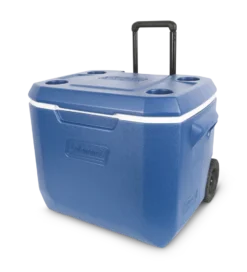 Coleman Wheeled Cooler, With Handle, 47.3-L, Blue
