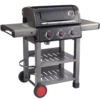 Coleman Cookout 3-Burner Propane Gas BBQ Grill With Side & Storage Shelves