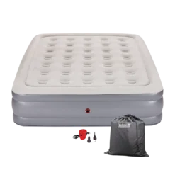 Coleman Queen Double-High Inflatable Air Mattress/Airbed W/ 120V AC Pump & Flocked Top -Coleman Sales Store coleman double high airbed with pump queen 8648c8c9 1fb4 47bc 8cf1 c79aa914ef73