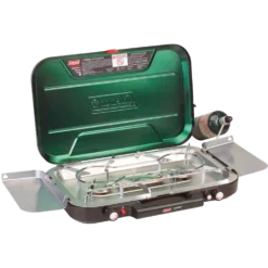 Coleman Even Temp Triple-Burner 28,000 BTUs Camp Stove With Aluminum Griddle