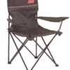 Coleman Extra Large Quad Folding Camping Chair W/ Cup Holder & Carry Bag, Assorted Colours