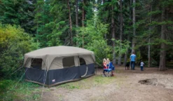 Coleman Hampton 3-Season, 9-Person, 2-Room Camping Cabin Tent W/ Room Divider, Rain Fly & Carry Bag -Coleman Sales Store coleman hampton 9p cabin tent 7b8b1238 5854 4800 90d2 2e5bc87dbbf8