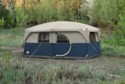 Coleman Hampton 3-Season, 9-Person, 2-Room Camping Cabin Tent W/ Room Divider, Rain Fly & Carry Bag -Coleman Sales Store coleman hampton 9p cabin tent e793b918 2e4e 4f63 a401 693b414f881e