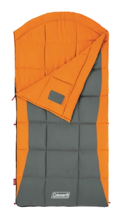 Coleman Dexter Point Insulated Cool Weather Sleeping Bag W/ Compression Sack, 4°C