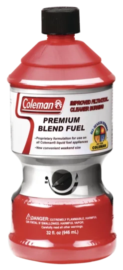 Coleman Premium Blend Naphtha Liquid Fuel For Camping Stoves, Lanterns & Heaters, 946-mL
