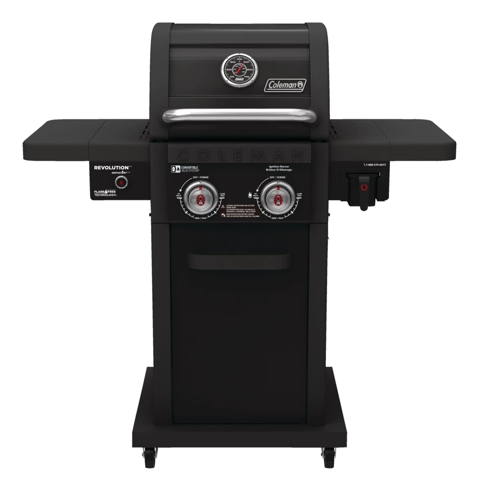 Coleman Revolution 2-Burner Convertible Propane Gas BBQ Grill With Side Shelves 8 Coleman Revolution 2-Burner Convertible Propane Gas BBQ Grill With Side Shelves - Image 8