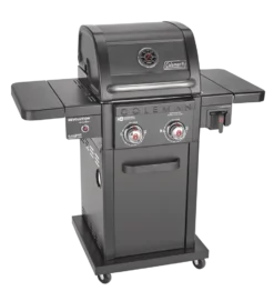 Coleman Revolution 2-Burner Convertible Propane Gas BBQ Grill With Side Shelves