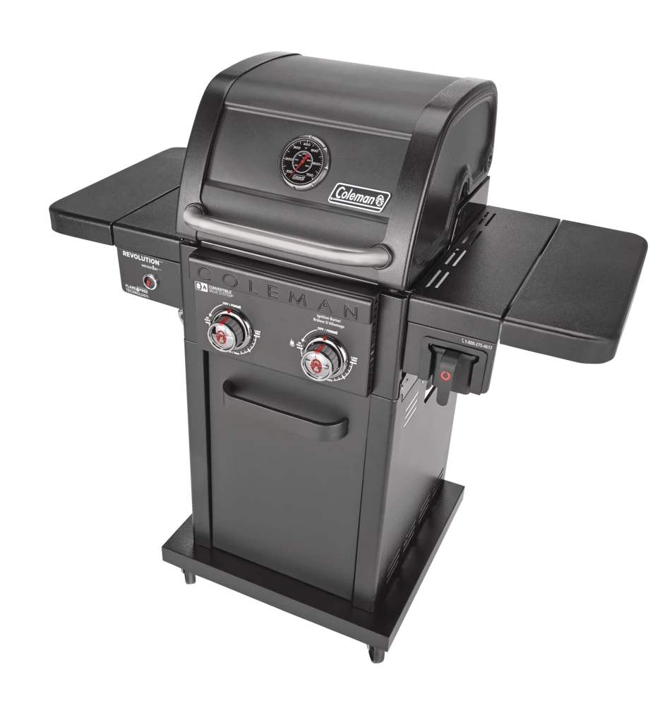 Coleman Revolution 2-Burner Convertible Propane Gas BBQ Grill With Side Shelves 10 Coleman Revolution 2-Burner Convertible Propane Gas BBQ Grill With Side Shelves - Image 10