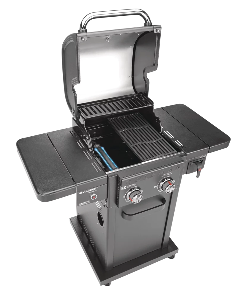 Coleman Revolution 2-Burner Convertible Propane Gas BBQ Grill With Side Shelves 14 Coleman Revolution 2-Burner Convertible Propane Gas BBQ Grill With Side Shelves - Image 14