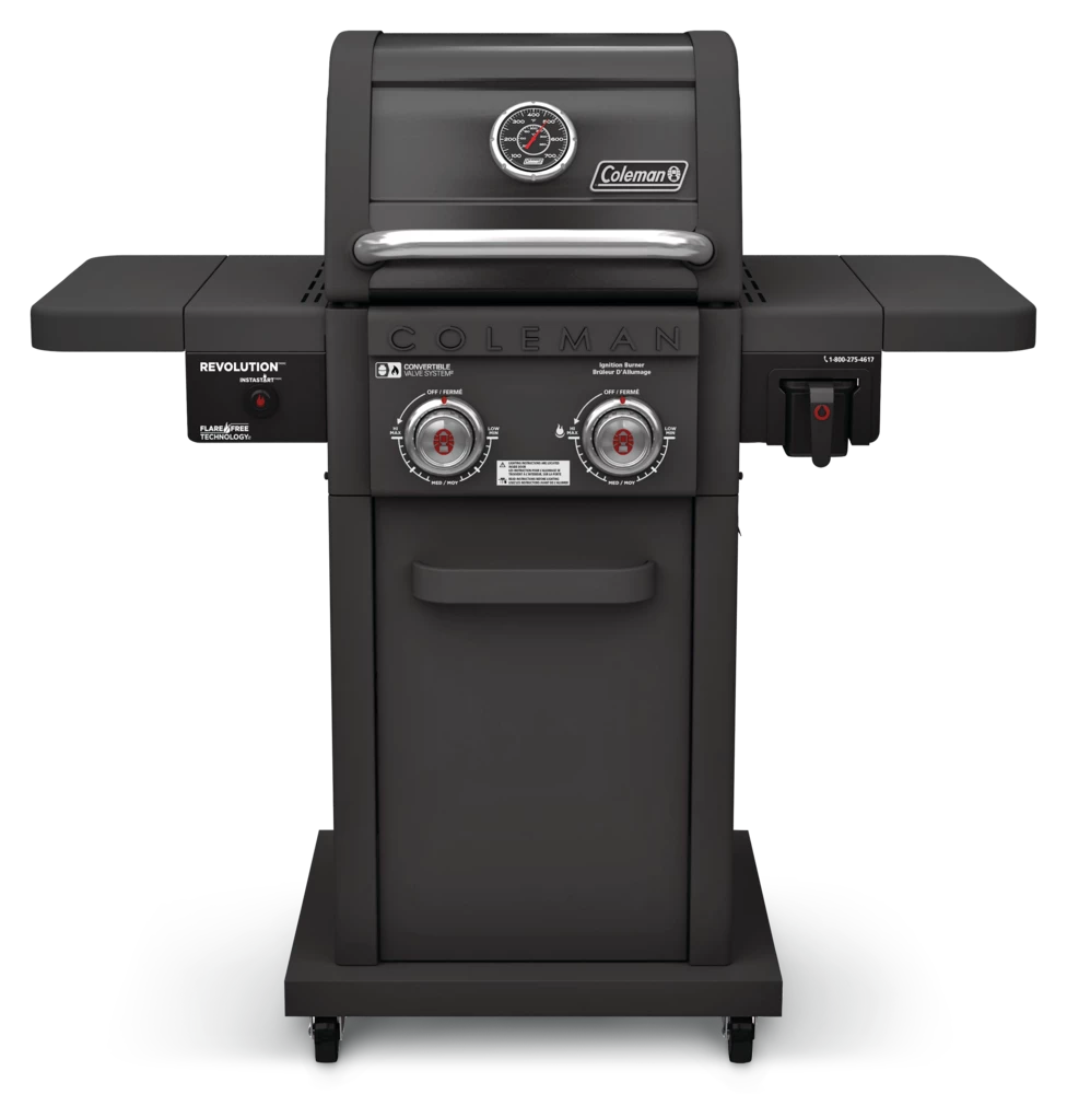 Coleman Revolution 2-Burner Convertible Propane Gas BBQ Grill With Side Shelves 6 Coleman Revolution 2-Burner Convertible Propane Gas BBQ Grill With Side Shelves - Image 6