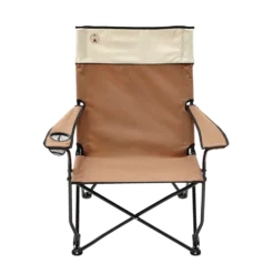 Coleman Steel Sling Oversize Folding Camping Chair W/ Cup Holder & Carry Bag