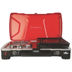 Coleman FyreSergeant Double-Burner 22,000 BTUs Camp Stove With 2-Grill Grates -Coleman Sales Store coleman stove 2 hyperflame 22k btu bae46052 b62e 4bd0 a207 a711d3d4b1fa