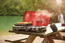 Coleman FyreSergeant Double-Burner 22,000 BTUs Camp Stove With 2-Grill Grates -Coleman Sales Store coleman stove 2 hyperflame 22k btu ea34a3e3 82ba 47f2 80a0 544eafb66f70