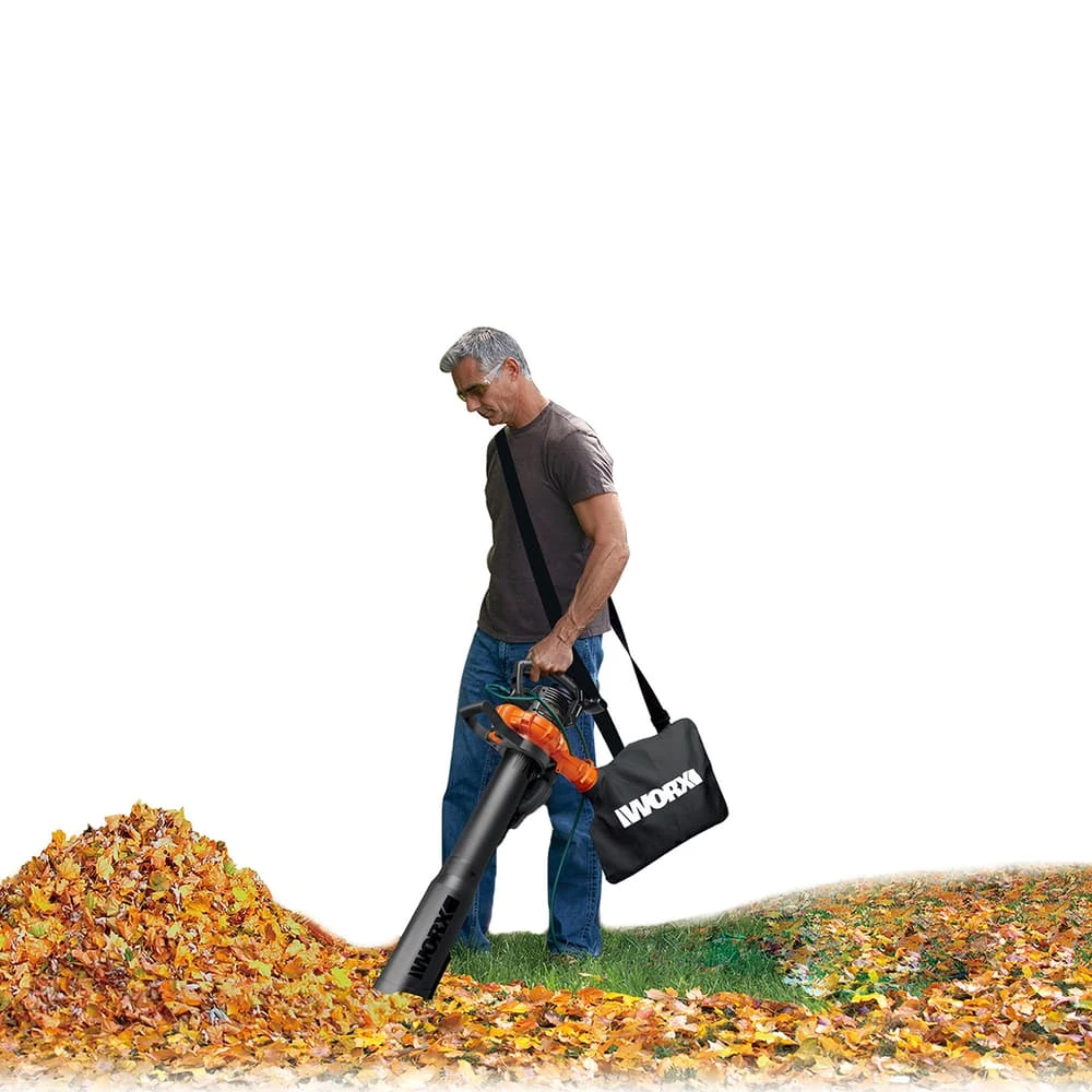 WORX WG518 12 Amp 385CFM Electric Leaf Blower, Vacuum, & Mulcher 4 WORX WG518 12 Amp 385CFM Electric Leaf Blower, Vacuum, & Mulcher - Image 4