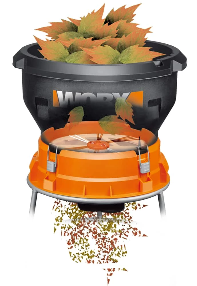 Worx WG430 13 Amp Electric Leaf Mulcher/Shredder, 13-in 2 Worx WG430 13 Amp Electric Leaf Mulcher/Shredder, 13-in - Image 2