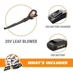 WORX 20V Cordless AIR Leaf Blower/Sweeper, 2Ah Battery & Charger Included -Coleman Sales Store worx 20v blower sweeper combo 39c1180f c59d 44e9 87ea 3b7104f4b157