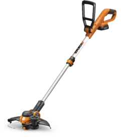 WORX 20 V 2Ah Cordless String Grass Trimmer & Edger Battery & Charger Included, 12-in