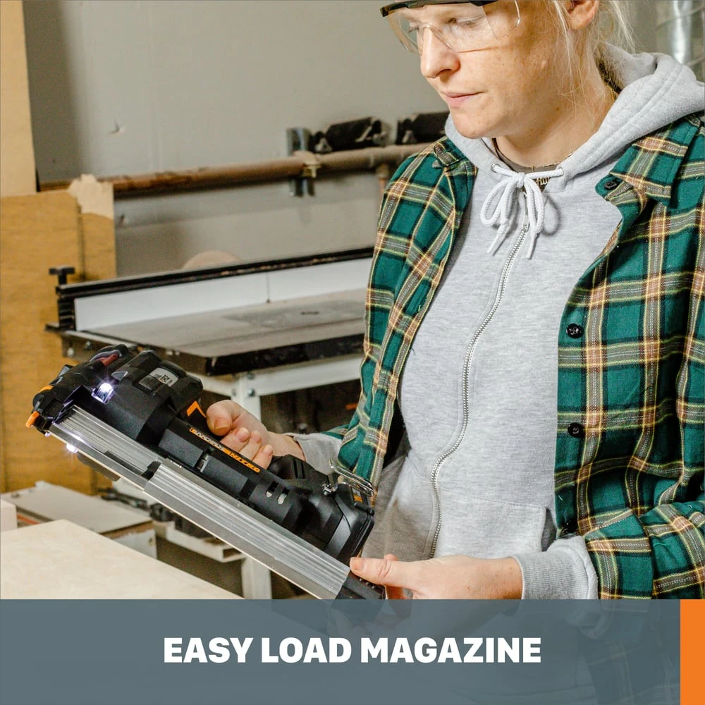 WORX WX840L 20V Nitro Power Share 18 Gauge Nail & Staple Gun With Battery, Charger & Bag 2 WORX WX840L 20V Nitro Power Share 18 Gauge Nail & Staple Gun With Battery, Charger & Bag - Image 2