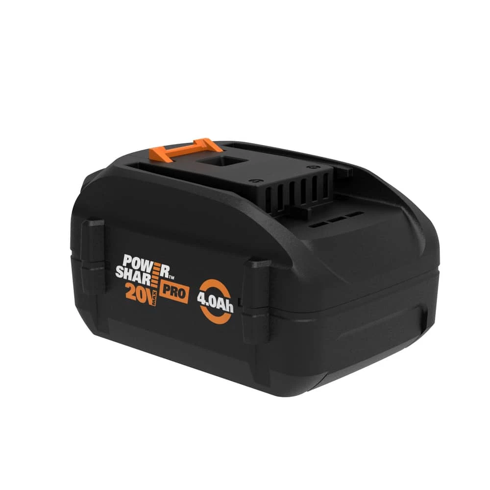 WORX WA3012 20 V Lithium-Ion Power Share Pro, 4.0 Ah High-Capacity Battery, Black & Orange 2 WORX WA3012 20 V Lithium-Ion Power Share Pro, 4.0 Ah High-Capacity Battery, Black & Orange - Image 2