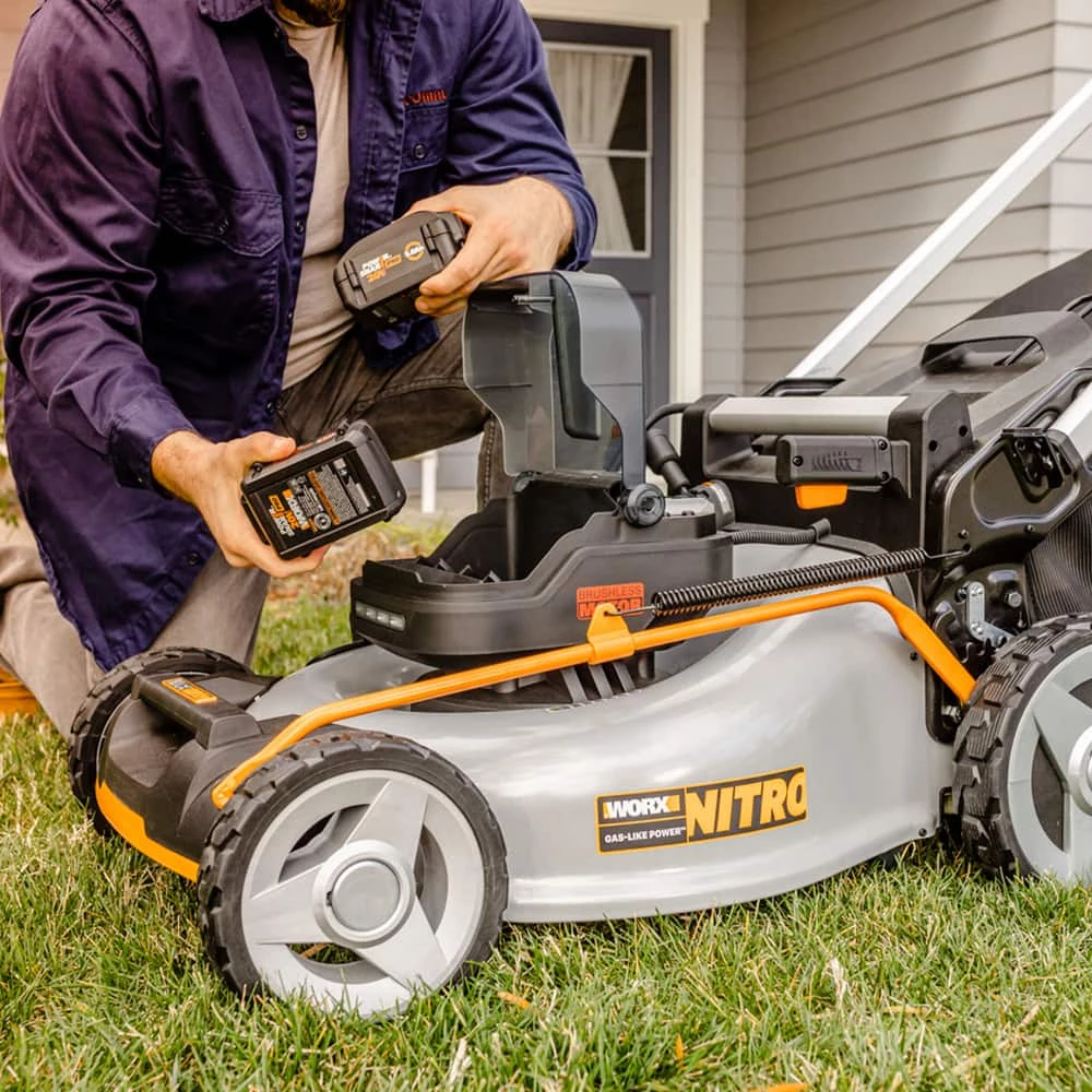 WORX 3-in-1 Variable Speed 40V 5Ah Battery, Cordless, Self-Propelled Lawn Mower, 21-in 13 WORX 3-in-1 Variable Speed 40V 5Ah Battery, Cordless, Self-Propelled Lawn Mower, 21-in - Image 13