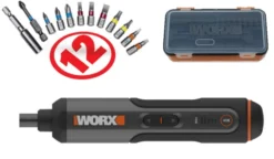 WORX WX240L 4V Lithium-Ion Cordless 3-Speed Screwdriver With USB Charging Cable & Bits, 1/4-in -Coleman Sales Store worx 4v screwdriver with case 228944d1 b9c9 4a5f a5ce abca486db787