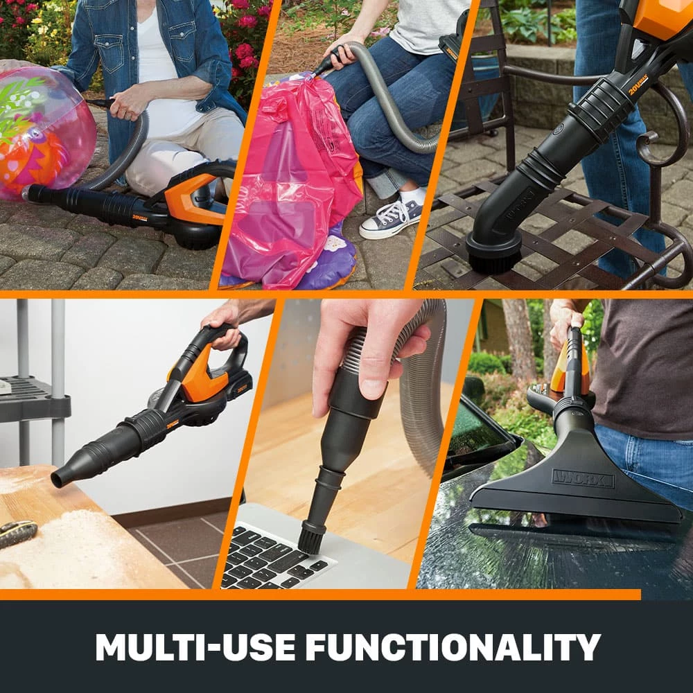 Worx Air 20 V Cordless Leaf Blower/Sweeper, Tool Only 6 Worx Air 20 V Cordless Leaf Blower/Sweeper, Tool Only - Image 6
