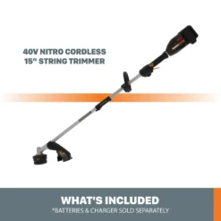 WORX Nitro Power Share 40V Cordless Attachment-Capable String Grass Trimmer, Tool Only, 15-in -Coleman Sales Store worx nitro 40v cordless grass trimmer 16 tool only 27998f48 57cb 47c5 a73f 2fc1dcc18f1f