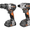 WORX WX971L Nitro 20V Lithium Ion Brushless Cordless Hammer Drill & Impact Driver Combo Kit