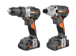 WORX WX971L Nitro 20V Lithium Ion Brushless Cordless Hammer Drill & Impact Driver Combo Kit