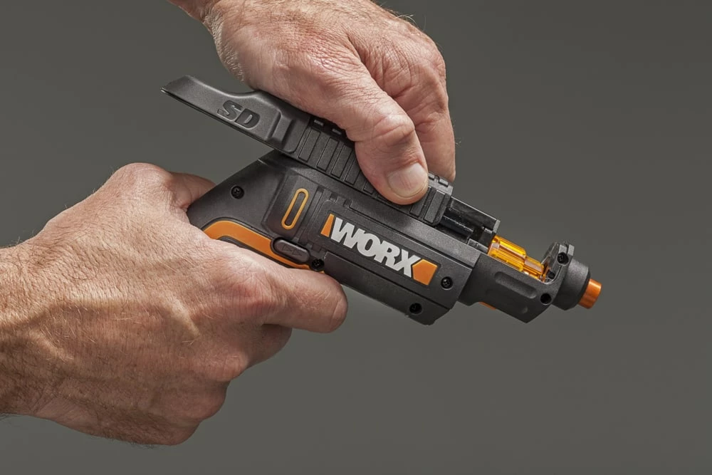 WORX Max Li-Ion SD Semi-Automatic Cordless Screwdriver, 4 V 1 WORX Max Li-Ion SD Semi-Automatic Cordless Screwdriver, 4 V